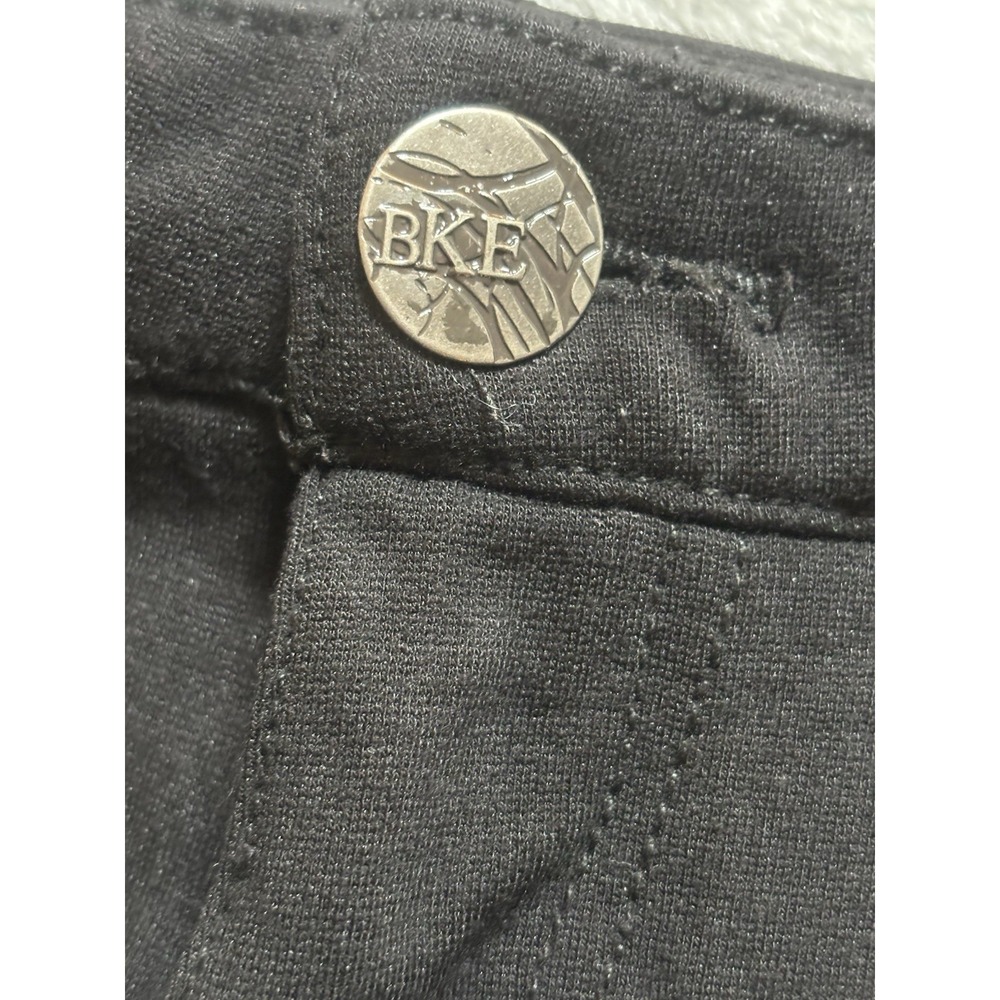 BKE Buckle Pants Women's Casuals Ponte Black Size 7 Slim - Picture 3 of 9